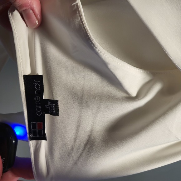 Carre Noir White Floral Chiffon Dress - Picture 3 of 3